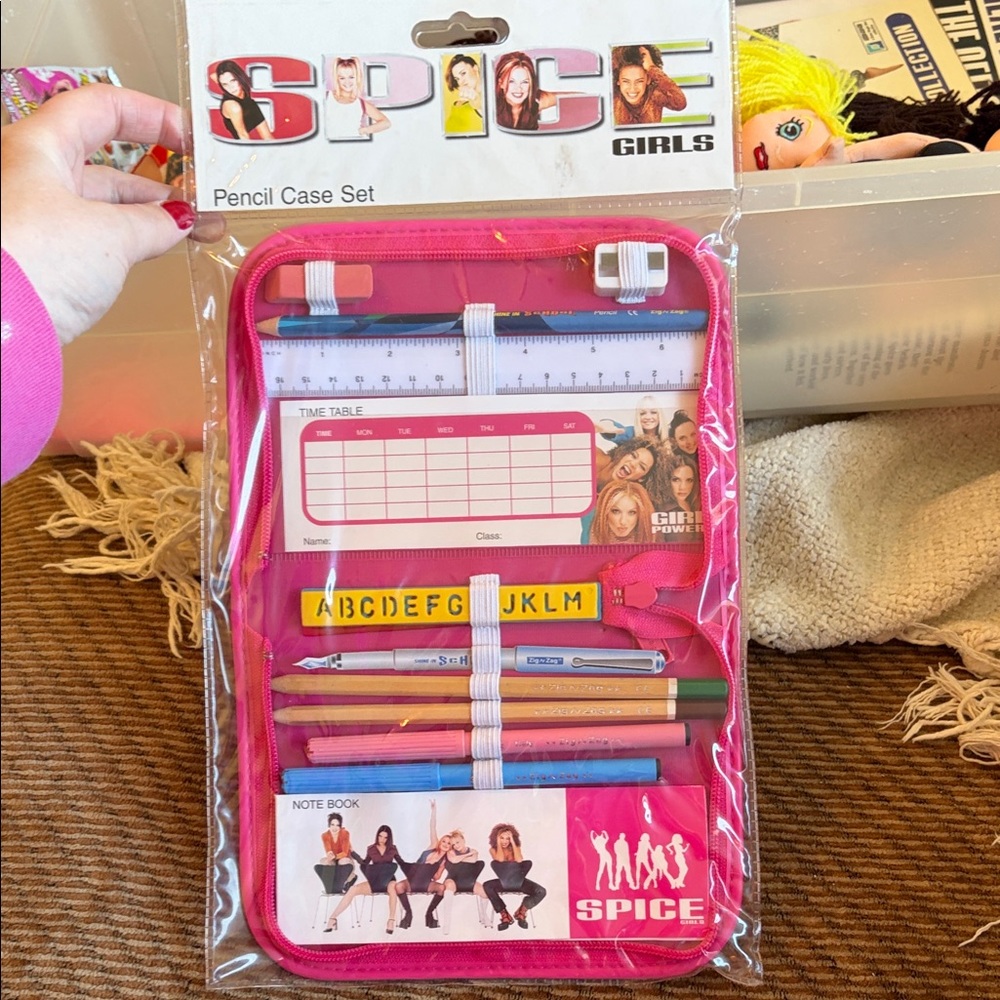 Spice Girls Pink Pencil Case Set